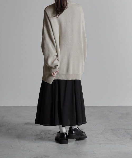 RUUBON(ルーボン)の「【RUUBON】ramielike crew neck cardigan / ラミーライク クルーネック カーディガン(カーディガン/ボレロ・メンズ・ネイビー/ナチュラル・S/M/L)」の14枚目の写真