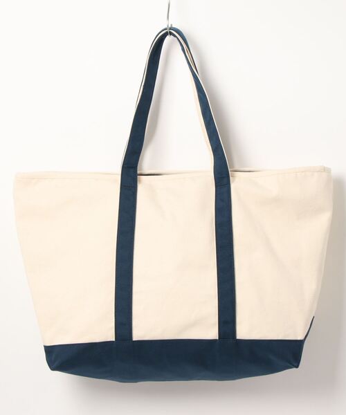 KELTY(ケルティ)の「【KELTY/ケルティ】キャンバストートバッグ/LARGE CANVAS TOTE(トートバッグ・メンズ・ネイビー/タン・FREE)」の9枚目の写真