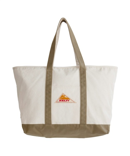 KELTY(ケルティ)の「【KELTY/ケルティ】キャンバストートバッグ/LARGE CANVAS TOTE(トートバッグ・メンズ・ネイビー/タン・FREE)」の2枚目の写真