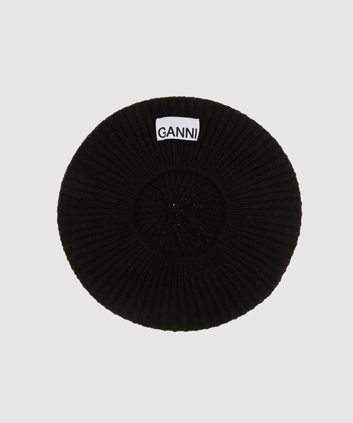 GANNI(ガニー)の「Structured Rib Beret(ハンチング/ベレー帽・レディース・ピンク系その他/ブラック系その他/ブラウン系その他・ONE SIZE)」の5枚目の写真