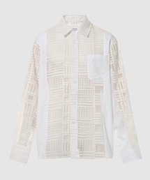 LACE CUT-OUT SHIRT