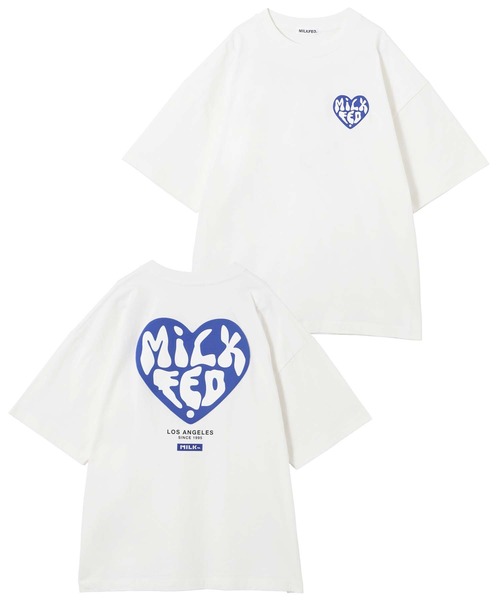 MILKFED.（ミルクフェド）の「HEART LOGO WIDE S/S TEE（Tシャツ/カットソー・レディース・オフホワイト/ホワイト/ブラック/ピンク/グレー・ONE SIZE）」の19枚目の写真