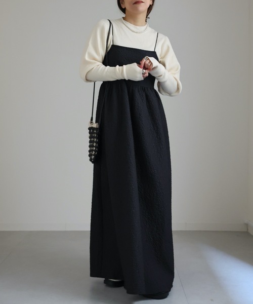 ap retro（アプレトロ）の「ジャガードベアキャミワンピース（ワンピース・レディース・アイボリー/ブラック/グリーン/ベージュ・FREE）」の21枚目の写真