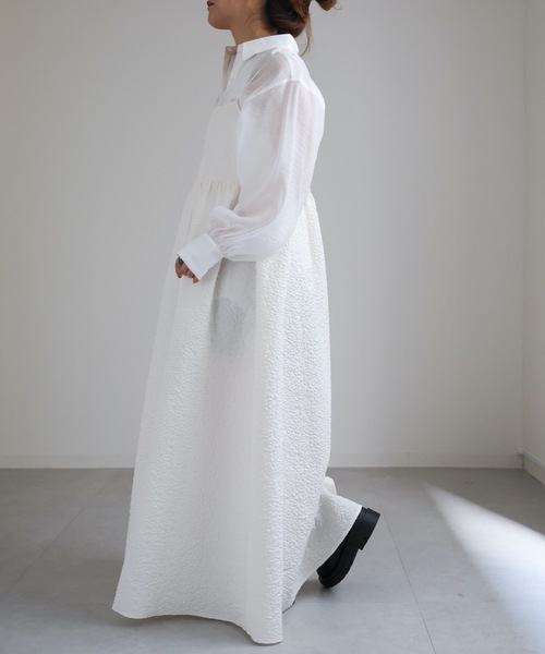 ap retro（アプレトロ）の「ジャガードベアキャミワンピース（ワンピース・レディース・アイボリー/ブラック/グリーン/ベージュ・FREE）」の9枚目の写真