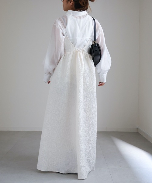 ap retro（アプレトロ）の「ジャガードベアキャミワンピース（ワンピース・レディース・アイボリー/ブラック/グリーン/ベージュ・FREE）」の10枚目の写真