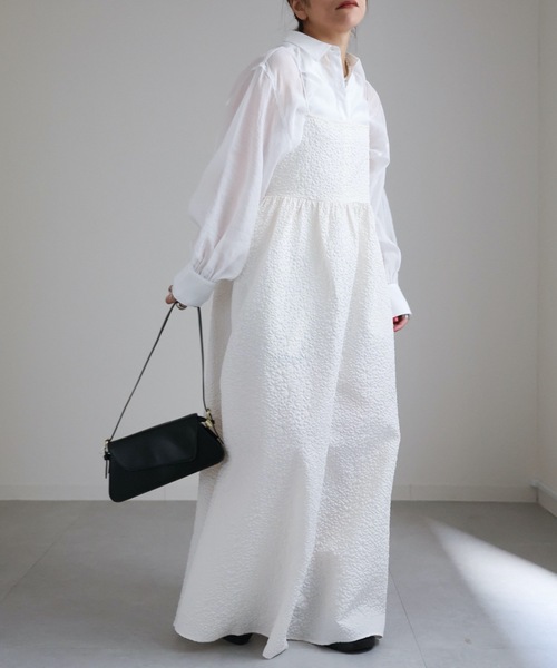 ap retro（アプレトロ）の「ジャガードベアキャミワンピース（ワンピース・レディース・アイボリー/ブラック/グリーン/ベージュ・FREE）」の5枚目の写真