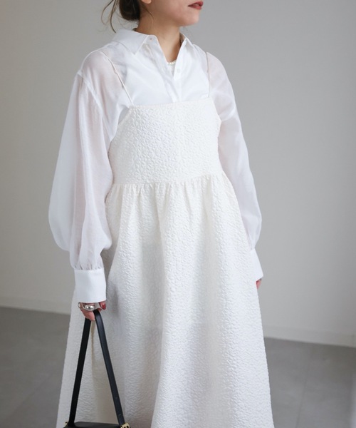 ap retro（アプレトロ）の「ジャガードベアキャミワンピース（ワンピース・レディース・アイボリー/ブラック/グリーン/ベージュ・FREE）」の13枚目の写真