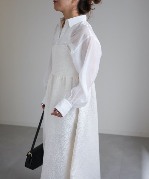 ap retro（アプレトロ）の「ジャガードベアキャミワンピース（ワンピース・レディース・アイボリー/ブラック/グリーン/ベージュ・FREE）」の14枚目の写真