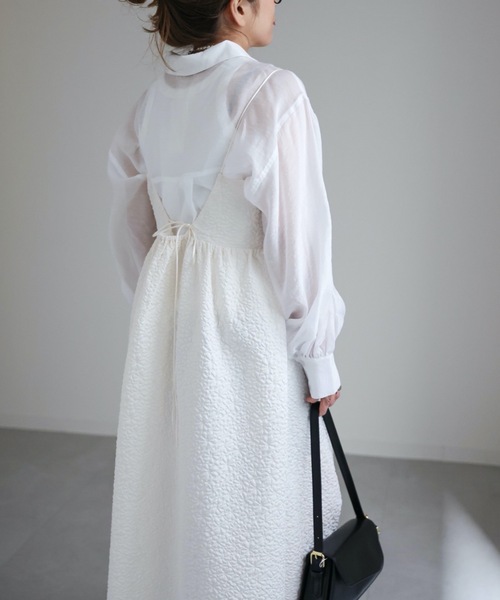 ap retro（アプレトロ）の「ジャガードベアキャミワンピース（ワンピース・レディース・アイボリー/ブラック/グリーン/ベージュ・FREE）」の16枚目の写真