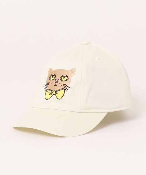 Mini Rodini(ミニロディーニ)の「mini rodini / 刺繍キャップ(キャップ・キッズ・イエロー/ピンク/オフホワイト/グリーン・52cm/56cm/48cm)」の2枚目の写真