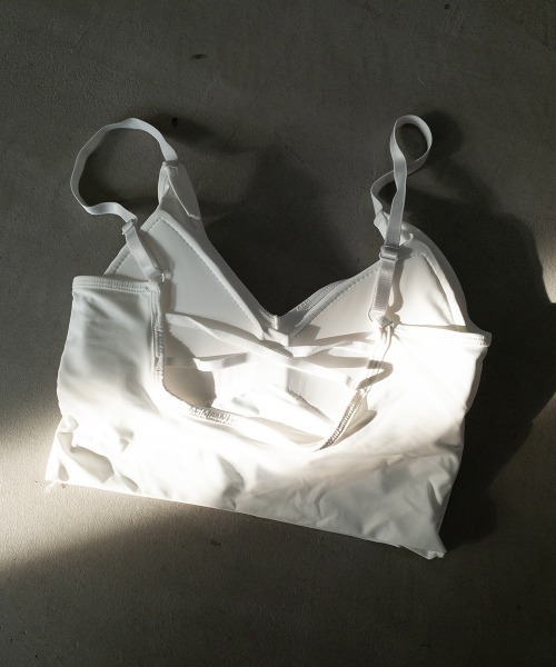 QFORON（キュフォロン）の「バックレース編み上げブラトップ（キャミソール・レディース・モカ/ホワイト/グリーン/ブラック/ブルー/クリーム・M）」の16枚目の写真