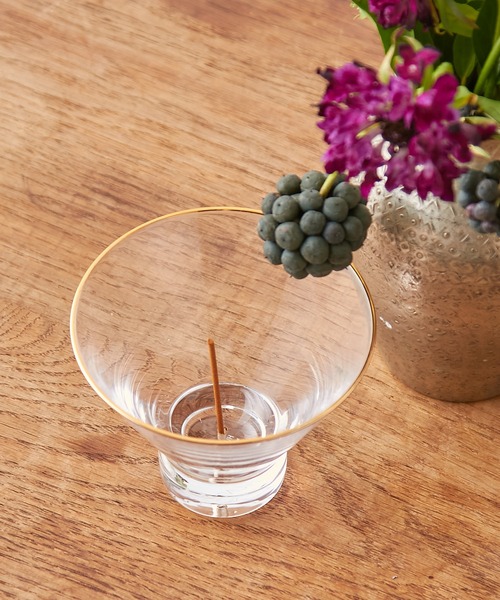 BIRTHDAY BAR（バースデイバー）の「Hazel Alle a te Cylinder お香立て インセンスホルダー（ルームフレグランス/お香・レディース・クリア/クリアブラック・フリー）」の10枚目の写真