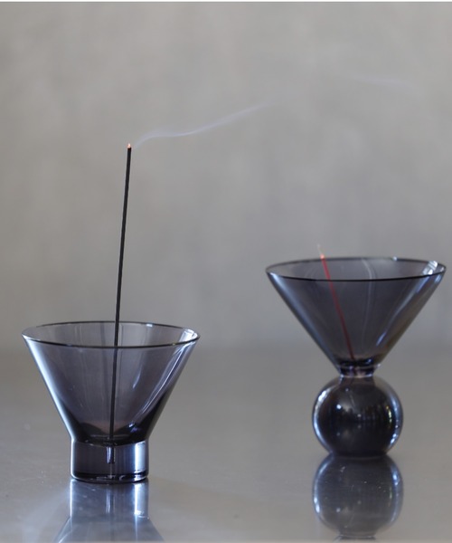 BIRTHDAY BAR（バースデイバー）の「Hazel Alle a te Cylinder お香立て インセンスホルダー（ルームフレグランス/お香・レディース・クリア/クリアブラック・フリー）」の15枚目の写真