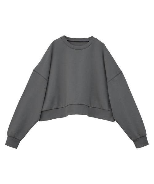 Social GIRL（ソーシャルガール）の「裏起毛ショートスウェットシャツ（スウェット・レディース・オフホワイト/グレイッシュベージュ/チャコール・M）」の22枚目の写真