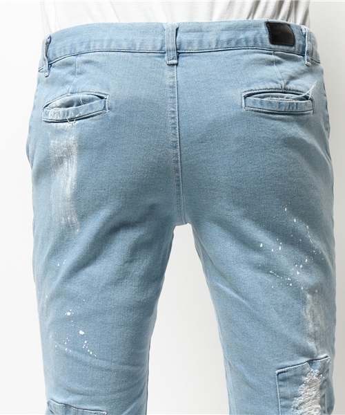 DANKE SCHON(ダンケシェーン)の「DankeSchon/ダンケシェーン/DamegeDenim JoggerPants(デニムパンツ・メンズ・ブルー・SMALL/LARGE/X-LARGE/MEDIUM)」の6枚目の写真
