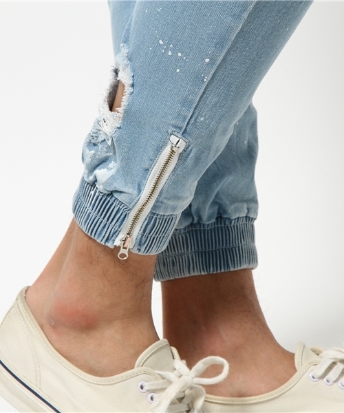DANKE SCHON(ダンケシェーン)の「DankeSchon/ダンケシェーン/DamegeDenim JoggerPants(デニムパンツ・メンズ・ブルー・SMALL/LARGE/X-LARGE/MEDIUM)」の10枚目の写真