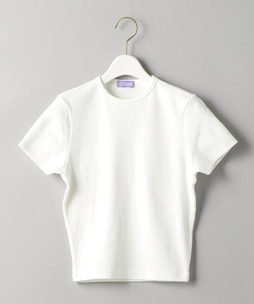 COOME（コーメ）の「＜COOME＞BABY ショートスリーブ Tシャツ（Tシャツ/カットソー・レディース・オリーブ/オフホワイト・M）」の17枚目の写真
