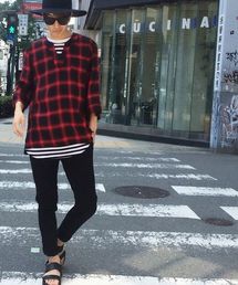 DANKE SCHON | DankeSchon/ダンケシェーン/Keyneck 7/S PulloverCheckShirts(シャツ/ブラウス)