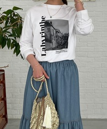 un dix cors | カジュアルスタイルにマスト　フォトプリントロンT(Tシャツ/カットソー)