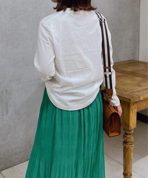 un dix cors（アンディコール）の「フォトプリントロンT（Tシャツ/カットソー・レディース・アイボリー/ブラック・FREE）」の16枚目の写真