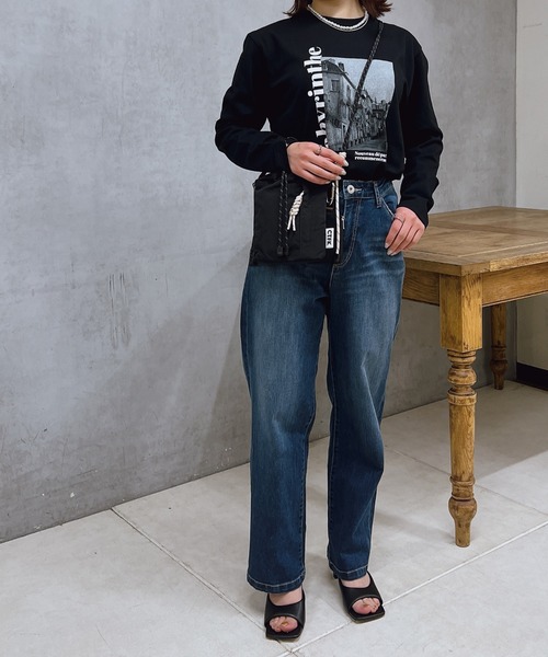 un dix cors（アンディコール）の「フォトプリントロンT（Tシャツ/カットソー・レディース・アイボリー/ブラック・FREE）」の18枚目の写真