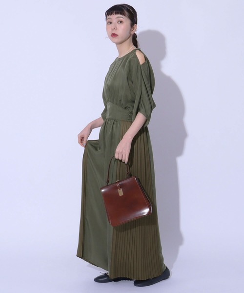 Dot＆Stripes CHILD WOMAN（ドットアンドストライプス　チャイルドウーマン）の「【NET別注】キュプラフィブリルツイル オールインワン（つなぎ/オールインワン・レディース・カーキ・FREE）」の3枚目の写真