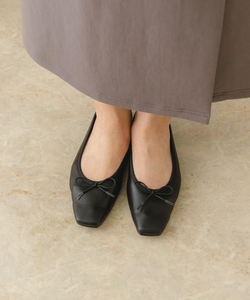 RODE SKO(ロデスコ)の「『MADE IN JAPAN』スクエアトゥバレエシューズ(バレエシューズ・レディース・ゴールド/ブラック/シルバー・37/38/36)」の21枚目の写真