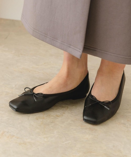 RODE SKO(ロデスコ)の「『MADE IN JAPAN』スクエアトゥバレエシューズ(バレエシューズ・レディース・ゴールド/ブラック/シルバー・37/38/36)」の22枚目の写真