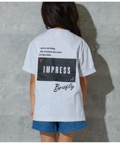 ANAP kids(アナップキッズ)の「ロールアッププリントビッグTシャツ【親子お揃い】(Tシャツ/カットソー・キッズ・ブラック/ベージュ/ライトグレー/サックスブルー・110cm/100cm/120cm/130cm)」の17枚目の写真