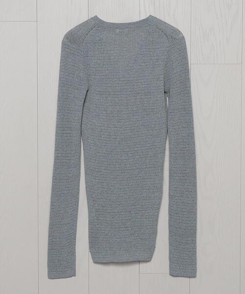 H　BEAUTY&YOUTH UNITED ARROWS（エイチビューティーアンドユースユナイテッドアローズ）の「＜H＞TC RIB LONG CARDIGAN/カーディガン（カーディガン/ボレロ・レディース・ブラック/グレー/ライム・FREE）」の9枚目の写真