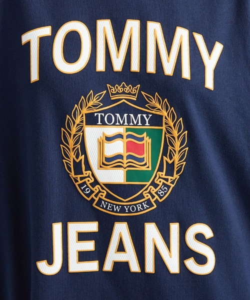tommy jeans（トミー ジーンズ）の「オーバーサイズリュクスTシャツワンピース（ワンピース・レディース・ホワイト/ネイビー・LARGE/MEDIUM/SMALL/X-SMALL）」の6枚目の写真