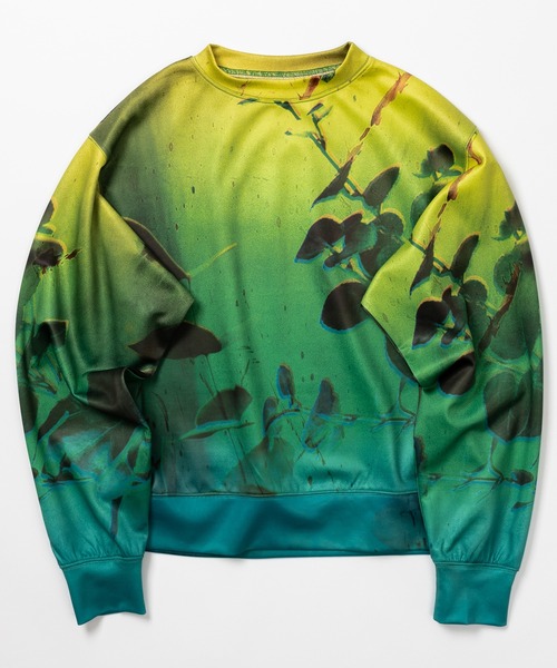 Wizzard(ウィザード)の「Wizzard ウィザード / PRINT SWEAT "Your atomospheric colour atlas" プリントスウェット / W23AW-DC060(スウェット・メンズ・ホワイト/グリーン/ネイビー・3/2/1/0)」の3枚目の写真