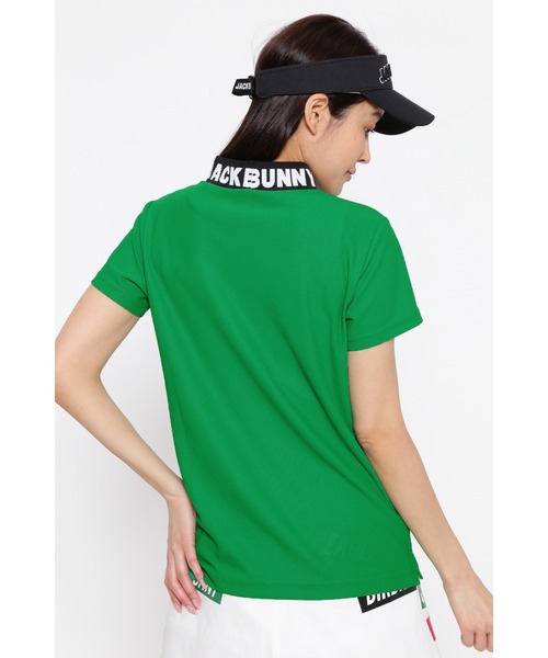 Jack Bunny!! ストレッチハニカム 半袖ハイネックカットソー M Jack Bunny!!（ジャックバニー）の「【Jack Bunny!!】ストレッチ