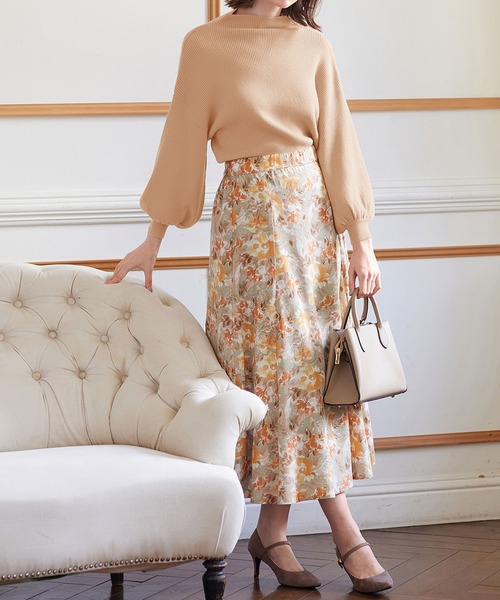 alotta（アロッタ）の「無地＆柄アソートフレアースカート（スカート・レディース・ドット/ブルー/ブラック系その他/オレンジ系その他/ネイビー/ピンク/ホワイト系その他/パープル系その他・LARGE/MEDIUM/X-LARGE/XX-LARGE）」の13枚目の写真