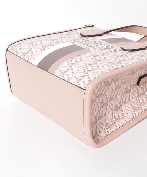 Guess（ゲス）の「SILVANA 2 Cmprtmnt Mini Tote（トートバッグ・レディース・スカイブルー/ライトピンク・ONE SIZE）」の4枚目の写真