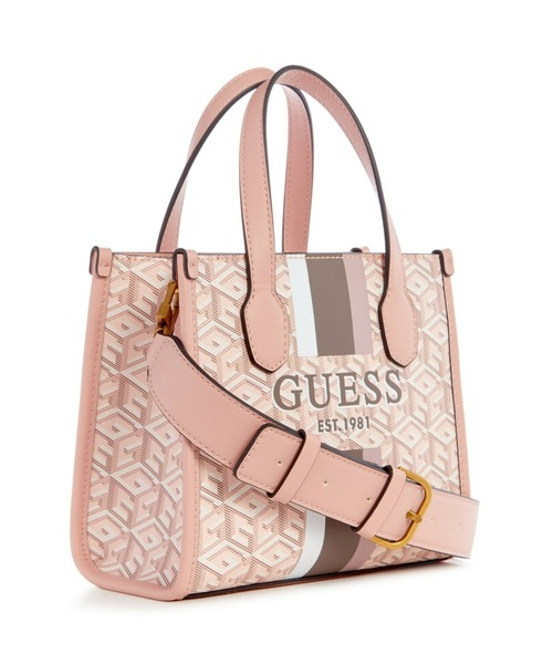 Guess（ゲス）の「SILVANA 2 Cmprtmnt Mini Tote（トートバッグ・レディース・スカイブルー/ライトピンク・ONE SIZE）」の11枚目の写真