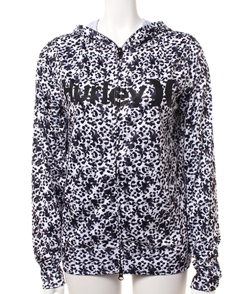 Hurley （ハーレー）の「RASH FULL ZIP OPEN HOOD O&O（水着・レディース・ホワイト/ブラック系その他/ピンク/その他1/レオパード/ミント/ブラック・MEDIUM）」の7枚目の写真
