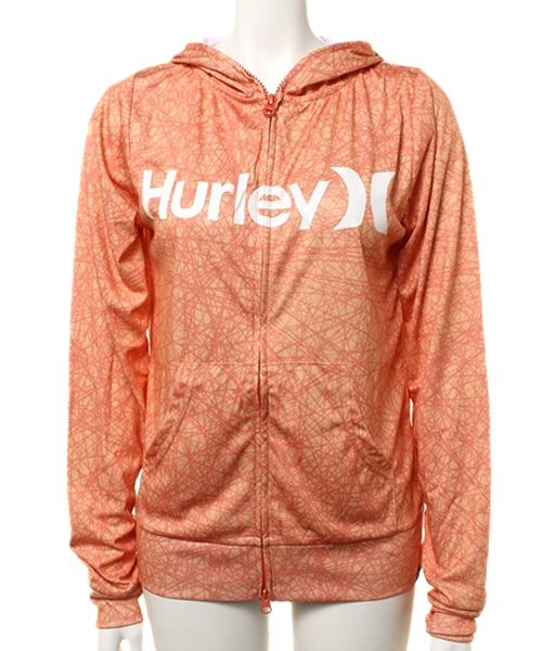Hurley （ハーレー）の「RASH FULL ZIP OPEN HOOD O&O（水着・レディース・ホワイト/ブラック系その他/ピンク/その他1/レオパード/ミント/ブラック・MEDIUM）」の5枚目の写真