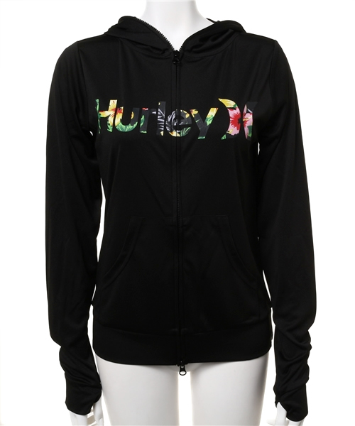 Hurley （ハーレー）の「RASH FULL ZIP OPEN HOOD O&O（水着・レディース・ホワイト/ブラック系その他/ピンク/その他1/レオパード/ミント/ブラック・MEDIUM）」の3枚目の写真