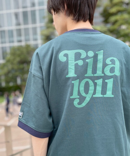 FILA(フィラ)★UNISEX_インターナショナルスモールロゴ半袖_4色 FILA/フィラ ロゴ刺繍半袖Tシャツ（Tシャツ/カットソー）｜FILA