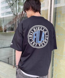 FILA フィラ ブランド ロゴ サークルロゴ 筆記体ロゴ 刺繍 バックプリント リンガー 半袖 Tシャツ