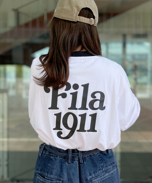 FILA(フィラ)の「FILA フィラ ブランド ロゴ サークルロゴ 筆記体ロゴ 刺繍 バックプリント リンガー 半袖 Tシャツ(Tシャツ/カットソー・メンズ・ダークブルー/ブラック/ホワイト/ネイビー/グリーン系その他2/グリーン系その他/スミクロ/ホワイト系その他2/ブルー系その他・L/M/LL)」の21枚目の写真