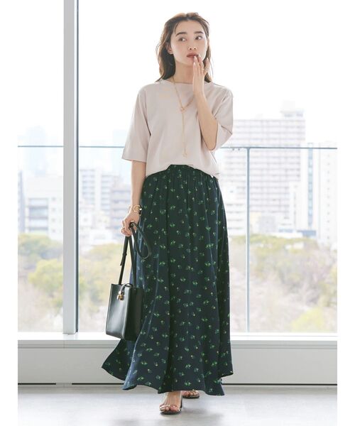 AMERICAN HOLIC(アメリカンホリック)の「5分袖ボートネックカットプルオーバー(Tシャツ/カットソー・レディース・グリーン/アイボリー/ピンク/ネイビー・L/M)」の18枚目の写真