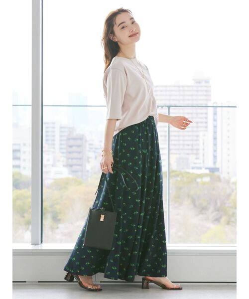 AMERICAN HOLIC(アメリカンホリック)の「5分袖ボートネックカットプルオーバー(Tシャツ/カットソー・レディース・グリーン/アイボリー/ピンク/ネイビー・L/M)」の20枚目の写真