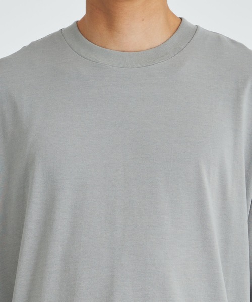 ATON(エイトン)の「【ATON / エイトン】FRESCA PLATE OVERSIZED T-SHIRT(Tシャツ/カットソー・メンズ・ネイビー/グレー・4/6)」の15枚目の写真