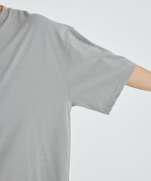 ATON(エイトン)の「【ATON / エイトン】FRESCA PLATE OVERSIZED T-SHIRT(Tシャツ/カットソー・メンズ・ネイビー/グレー・4/6)」の13枚目の写真