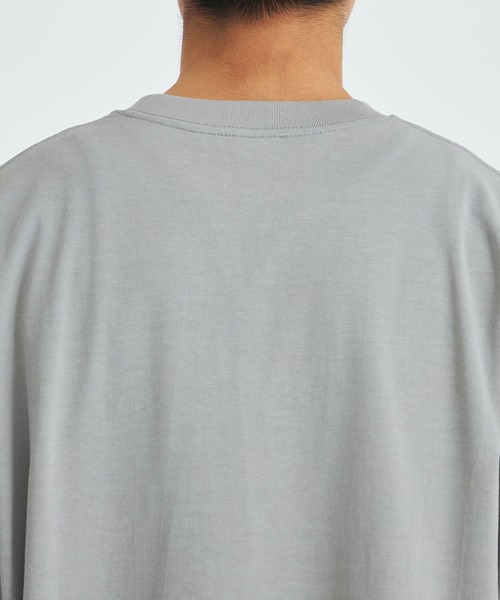 ATON(エイトン)の「【ATON / エイトン】FRESCA PLATE OVERSIZED T-SHIRT(Tシャツ/カットソー・メンズ・ネイビー/グレー・4/6)」の17枚目の写真