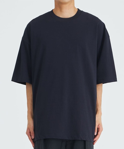 ATON(エイトン)の「【ATON / エイトン】FRESCA PLATE OVERSIZED T-SHIRT(Tシャツ/カットソー・メンズ・ネイビー/グレー・4/6)」の12枚目の写真