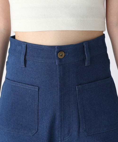 Heather（ヘザー）の「フロントポケットデニム　704503（デニムパンツ・レディース・ブラック/ブルー・SMALL/MEDIUM）」の10枚目の写真
