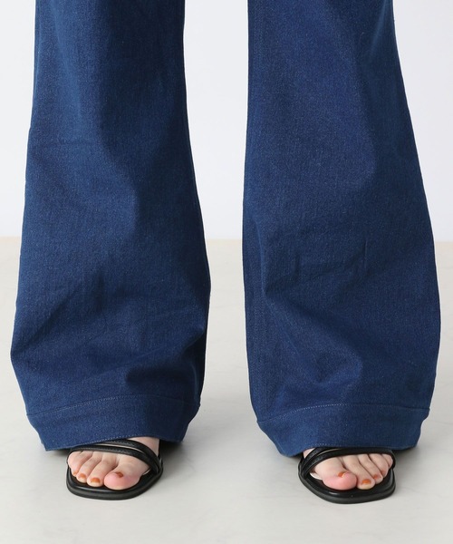 Heather（ヘザー）の「フロントポケットデニム　704503（デニムパンツ・レディース・ブラック/ブルー・SMALL/MEDIUM）」の12枚目の写真